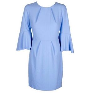Betsy & Adam Periwinkle Blue Bell Sleeve Dress Size 4